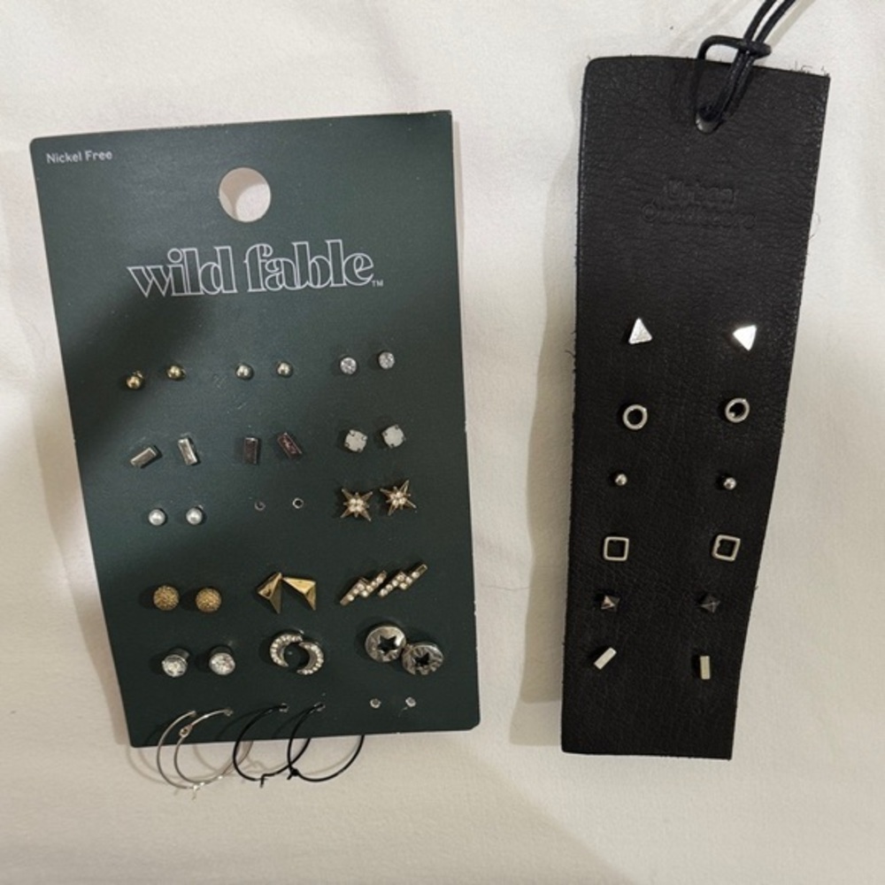 Urban Outfitters and Wild Fable Gold and Silver Earring Collection